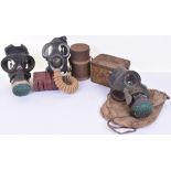 Selection of WW2 British Gas Masks