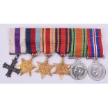 WW2 Military Cross Miniature Medal Group