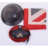 World War II British Civil Defence Steel Helmet