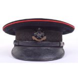 Post 1902 Notts & Derby Regiment Officers Peaked Cap