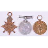 WW1 1914-15 Star Medal Trio Lancashire Fusiliers