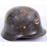 German M42 Pattern Spanish Steel Combat Helmet