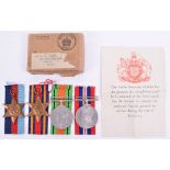 WW2 Royal Air Force Boxed Medal Grouping