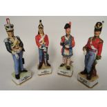 Porcelain Military Figurines 150mm scale