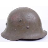 WW2 Bulgarian Steel Combat Helmet