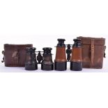 Boer War / WW1 British Officers Field Glasses / Binoculars