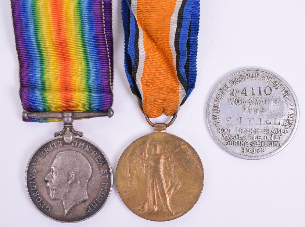 WW1 Medal Pair Royal Sussex Regiment