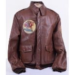 American Type A2 Brown Leather flying Jacket