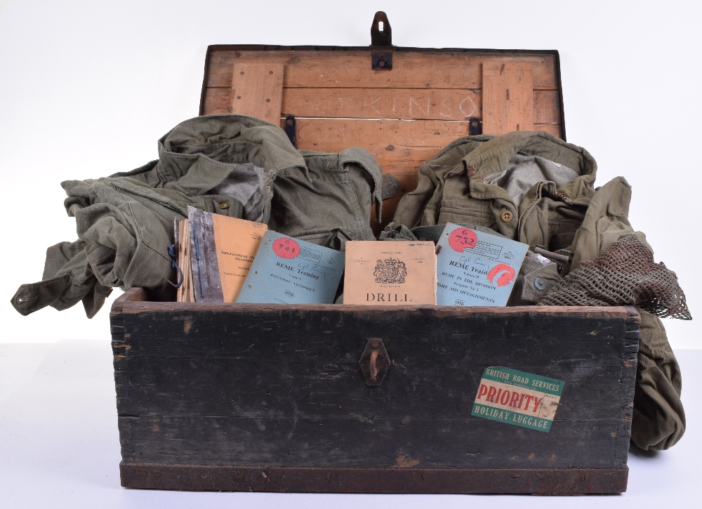 Trunk of British Military Items