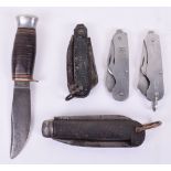 Two British World War Two Military Issue Jack Knives