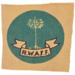 Royal West African Frontier Force Cloth Formation Sign