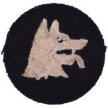 No1 District Central Mediterranean Force Operation Husky Cloth Formation Sign