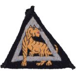 WW2 26th Indian Infantry Division Cloth Formation Sign