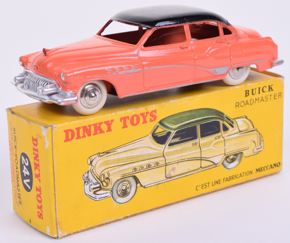 French Dinky Toys rare salmon-pink and black 24V Buick Roadmaster