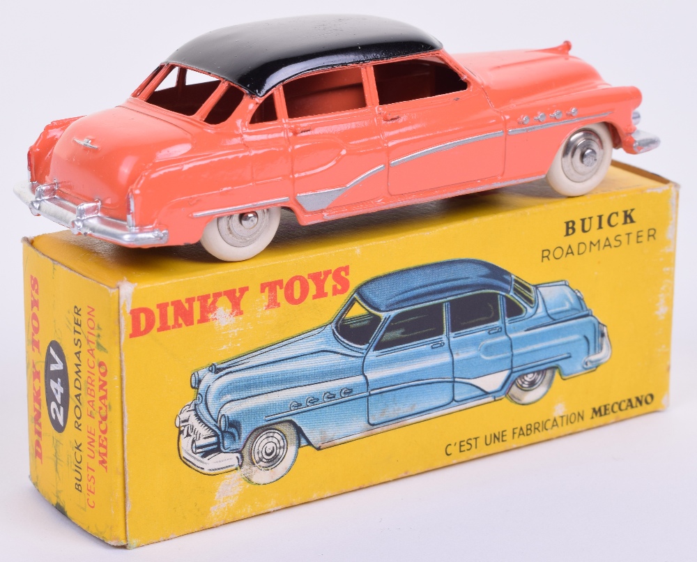 French Dinky Toys rare salmon-pink and black 24V Buick Roadmaster - Image 2 of 2