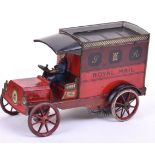 Lehmann 585 clockwork tinplate Royal Mail van