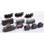 Marklin 0 gauge locomotives and coaches