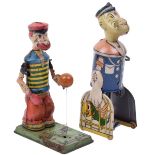 Marx tinplate Walking Popeye