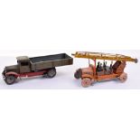 Tinplate Fire Escape and Tippco tipping wagon