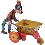 Marx (British) tinplate clockwork Goofy the Gardener