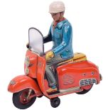 Tippco (Western Germany) tinplate friction driven Bella Scooter