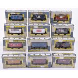 Twelve Boxed Wrenn/Triang 00 Gauge Wagons