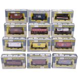 Twelve Boxed Wrenn/Triang 00 Gauge Wagons,