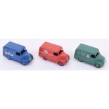 Three unboxed Dinky Toys Trojan Vans