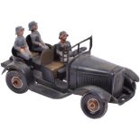 Tippco tinplate clockwork German Army Kúbelwagen, 1936-40