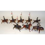 Britains from sets 81 and 100, 17th and 21st Lancers