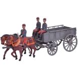 Britains RARE PARIS OFFICE two horse French Army Supply Wagon