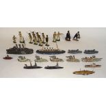 French Hollowcast Navy and Miniature Ships