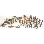 British Hollowcast Toy Soldiers, depicting World Wars I and II
