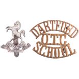 Hallmarked Silver Maidstone School OTC Cap Badge