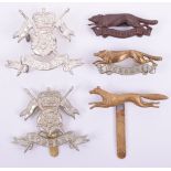 East Riding Yeomanry and Queens Own Yorkshire Yeomanry Cap Badges