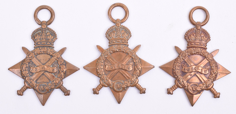 3x Great War 1914-15 Star Medals