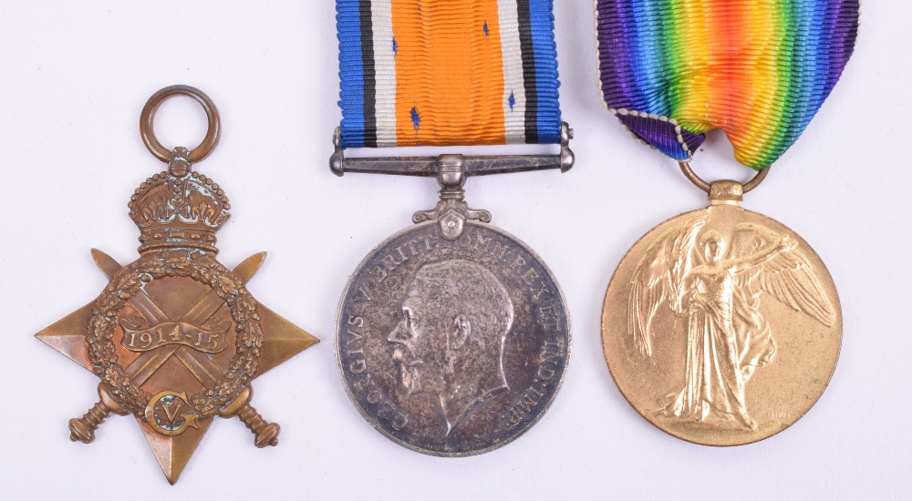 WW1 Manchester Regiment Gallipoli Killed in Action 1914-15 Star Medal Trio
