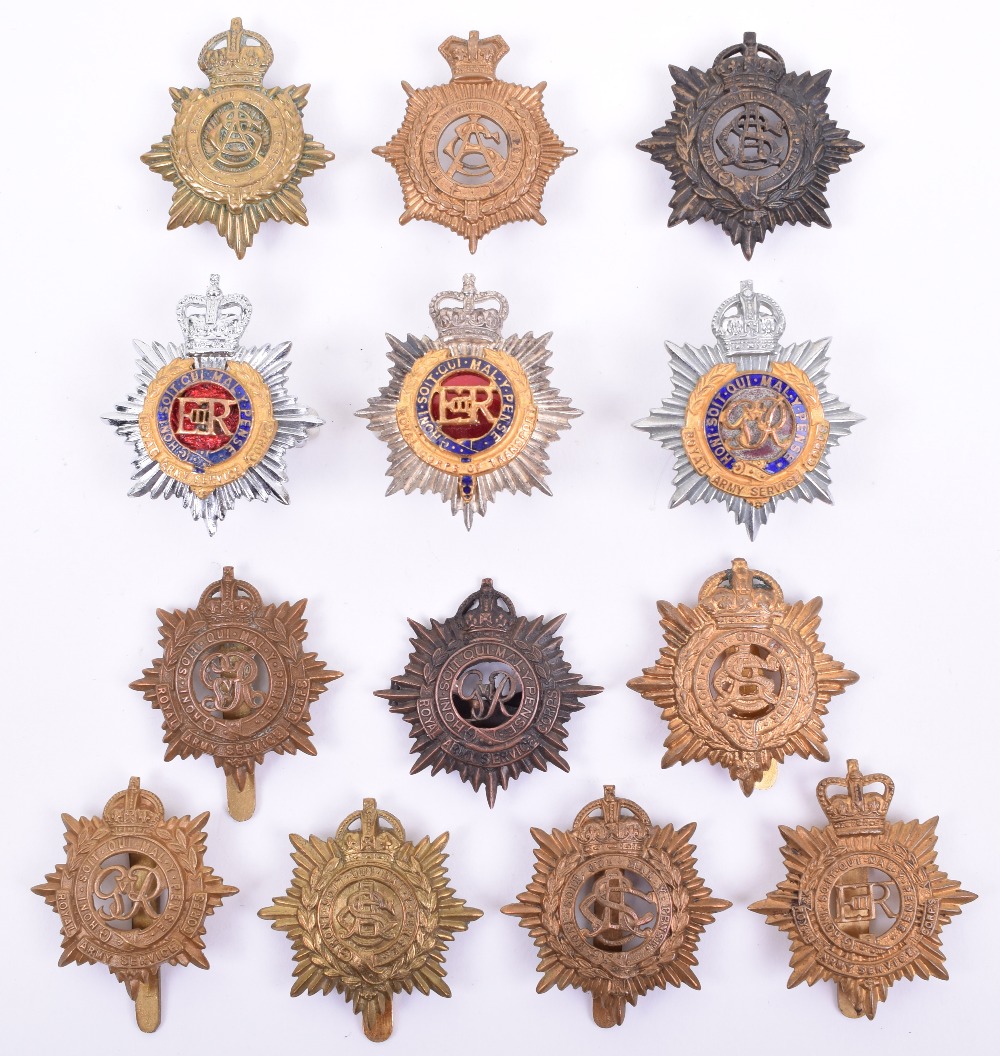 Grouping of Army Service Corps, Royal Army Service Corps and Royal Corps of Transport Cap Badges