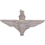 WW2 War Economy Plastic Parachute Regiment Cap Badge