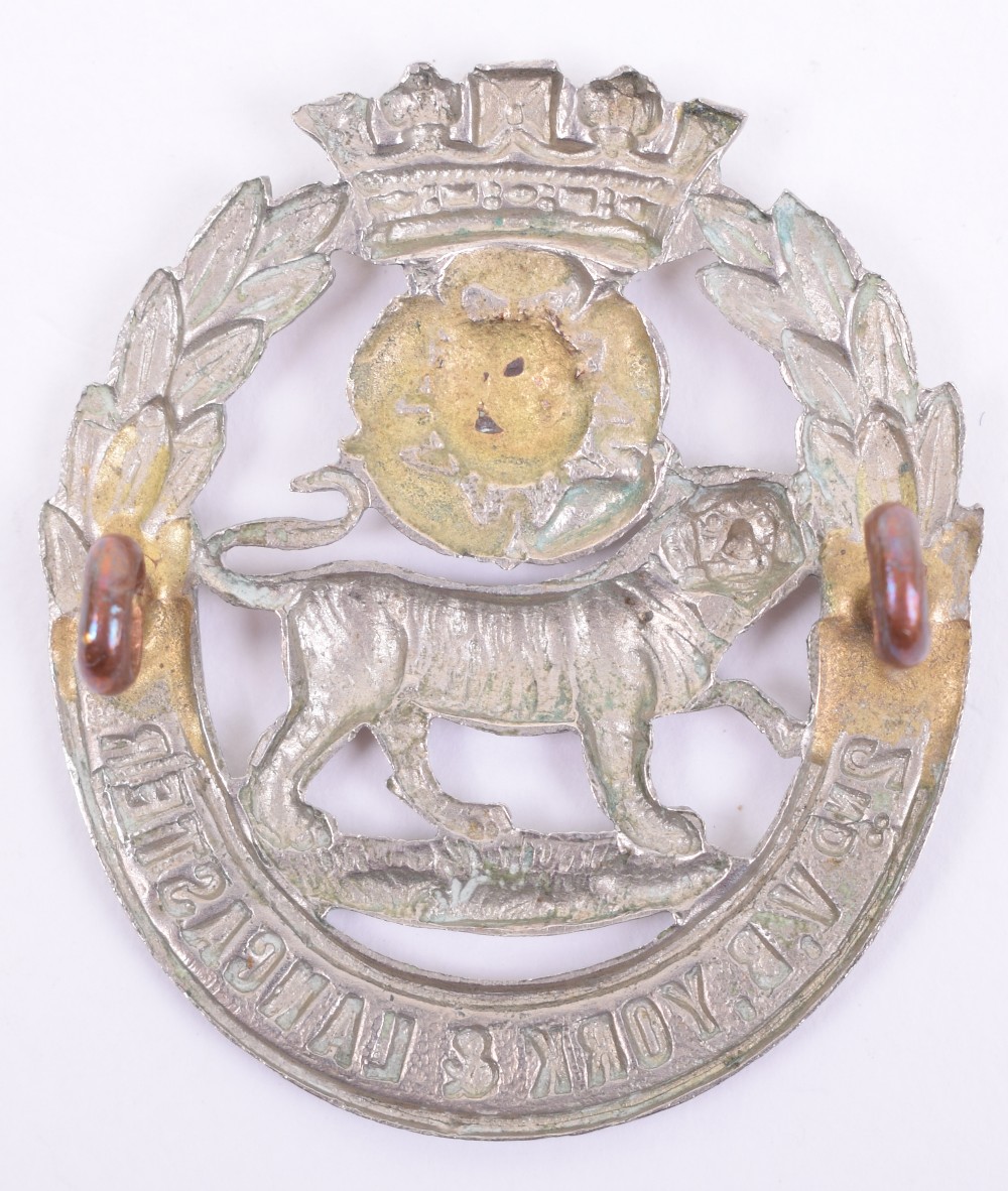 2nd Volunteers Battalion York & Lancaster Regiment Cap Badge - Image 2 of 2