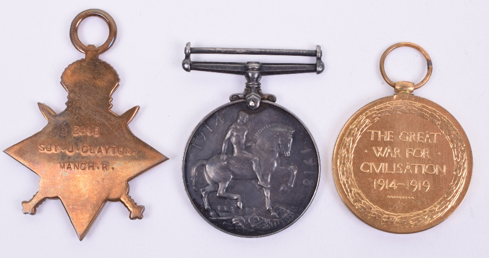 Great War Manchester Regiment / Labour Corps Medal Trio - Image 3 of 3