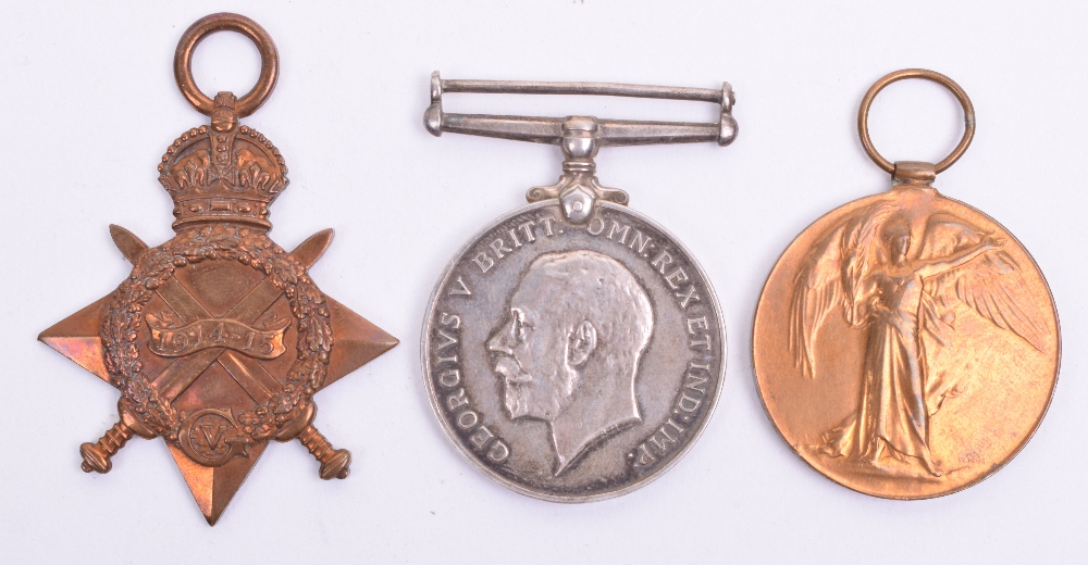 Ypres 1915 Cheshire Regiment Killed in Action Medal Trio