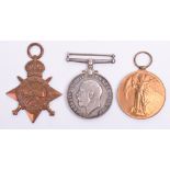 Ypres 1915 Cheshire Regiment Killed in Action Medal Trio
