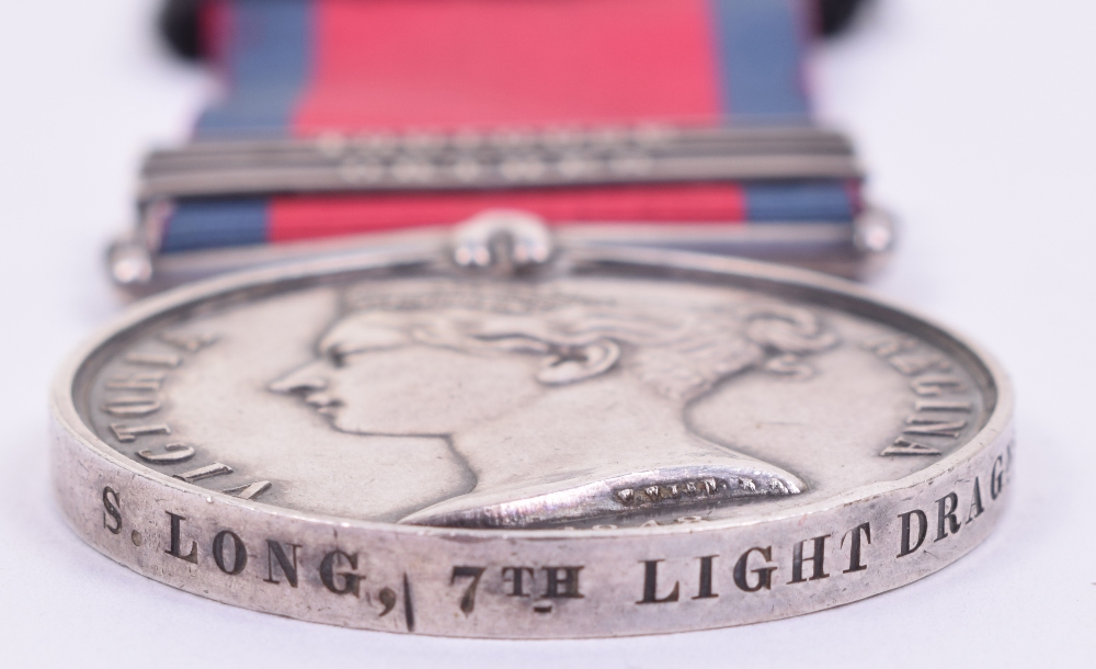 An Interesting Military General Service Medal 1793-1814 7th Light Dragoons, Who’s Son was a Crimean - Image 2 of 3