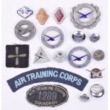 Selection of Air Training Corps and Air Defence Cadet Corps Badges and Insignia