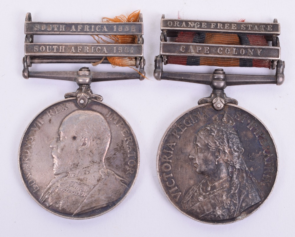 Cheshire Regiment Queen’s South Africa and King’s South Africa Medal Pair