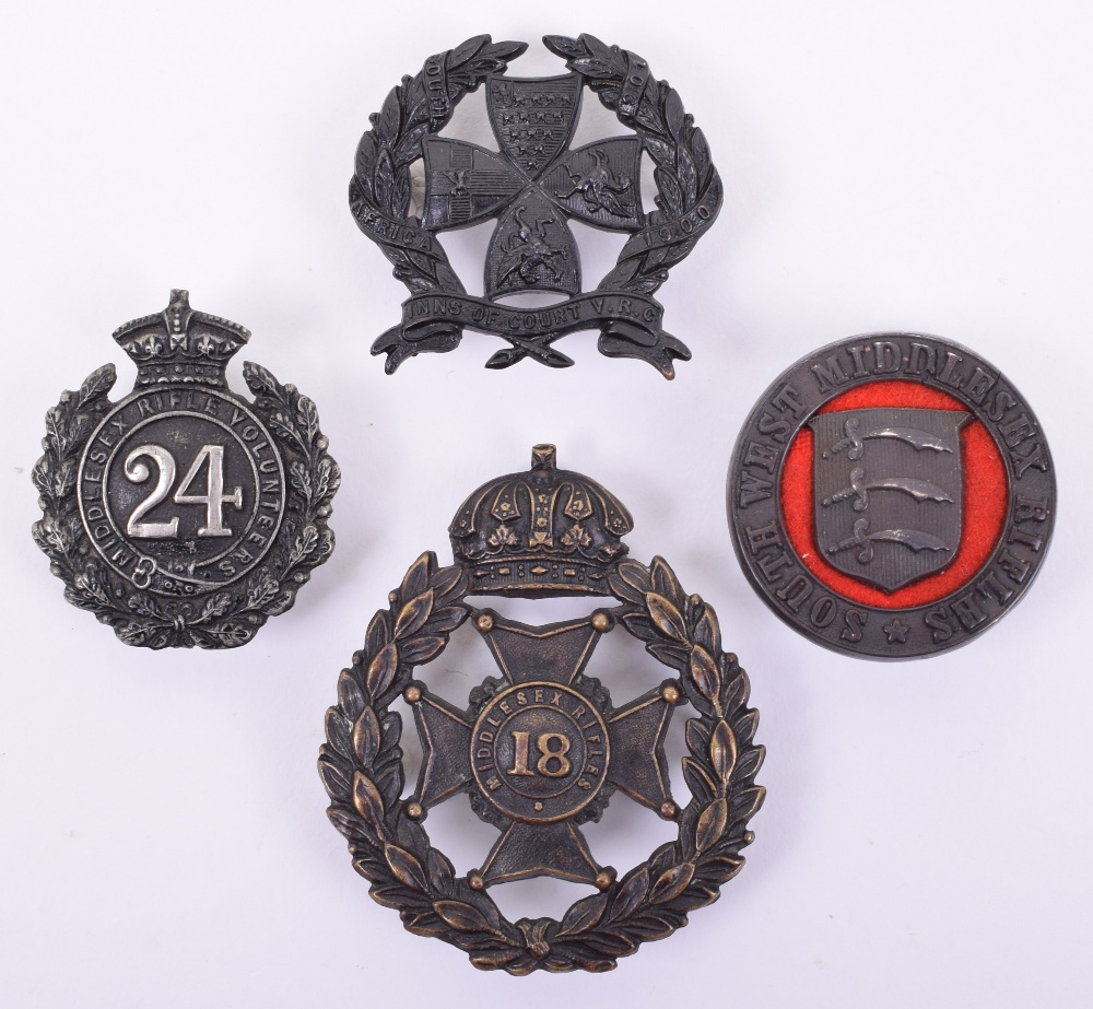 Middlesex Rifle Volunteers Cap Badges