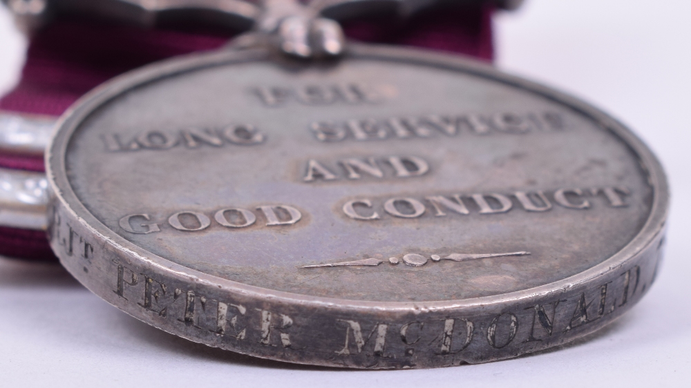 A Fine Early Victorian 78th Highlanders Long Service and Good Conduct Medal - Image 3 of 4