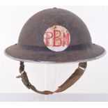 WW2 British Civil Defence Factory Workers Steel Helmet