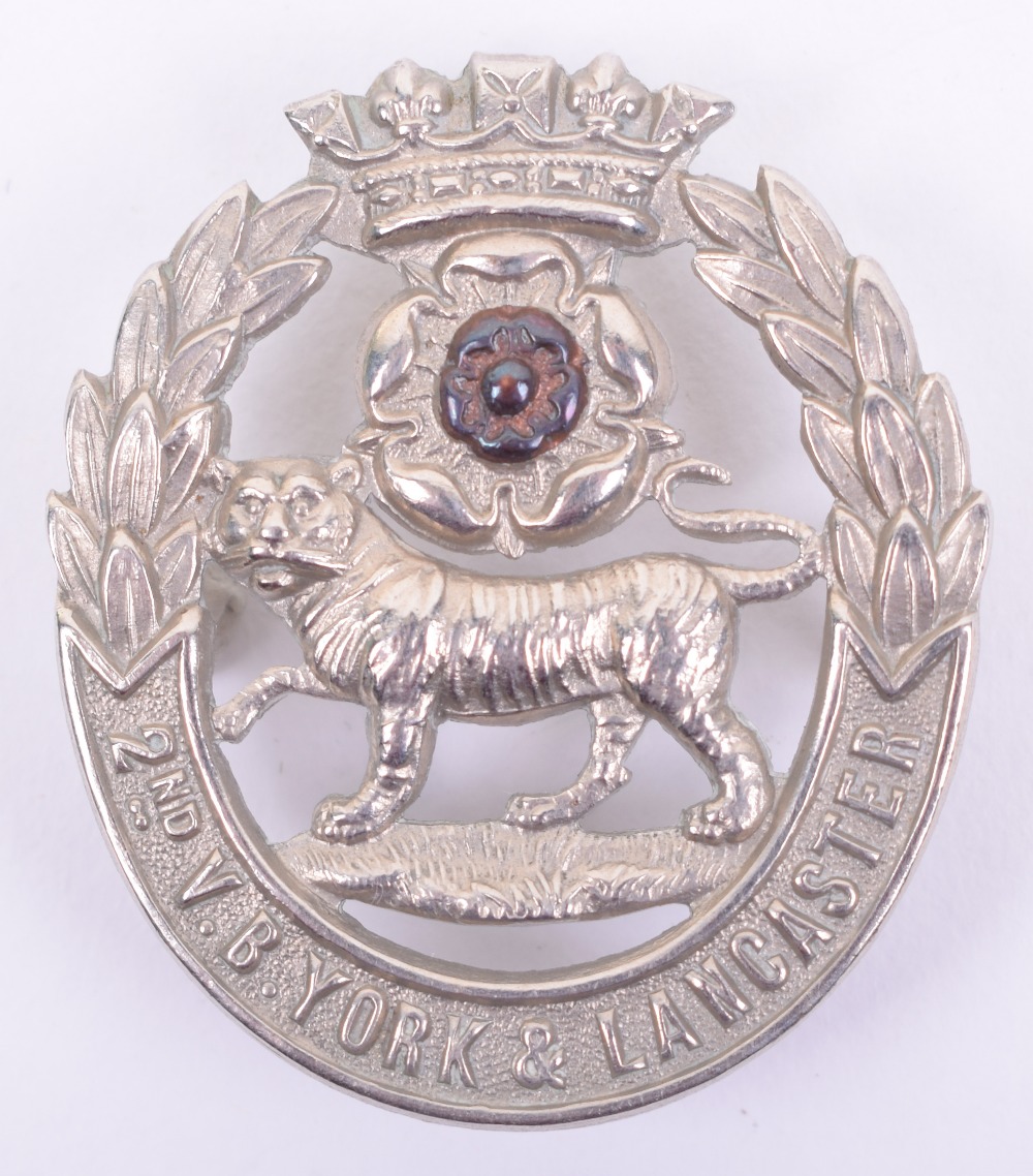 2nd Volunteers Battalion York & Lancaster Regiment Cap Badge